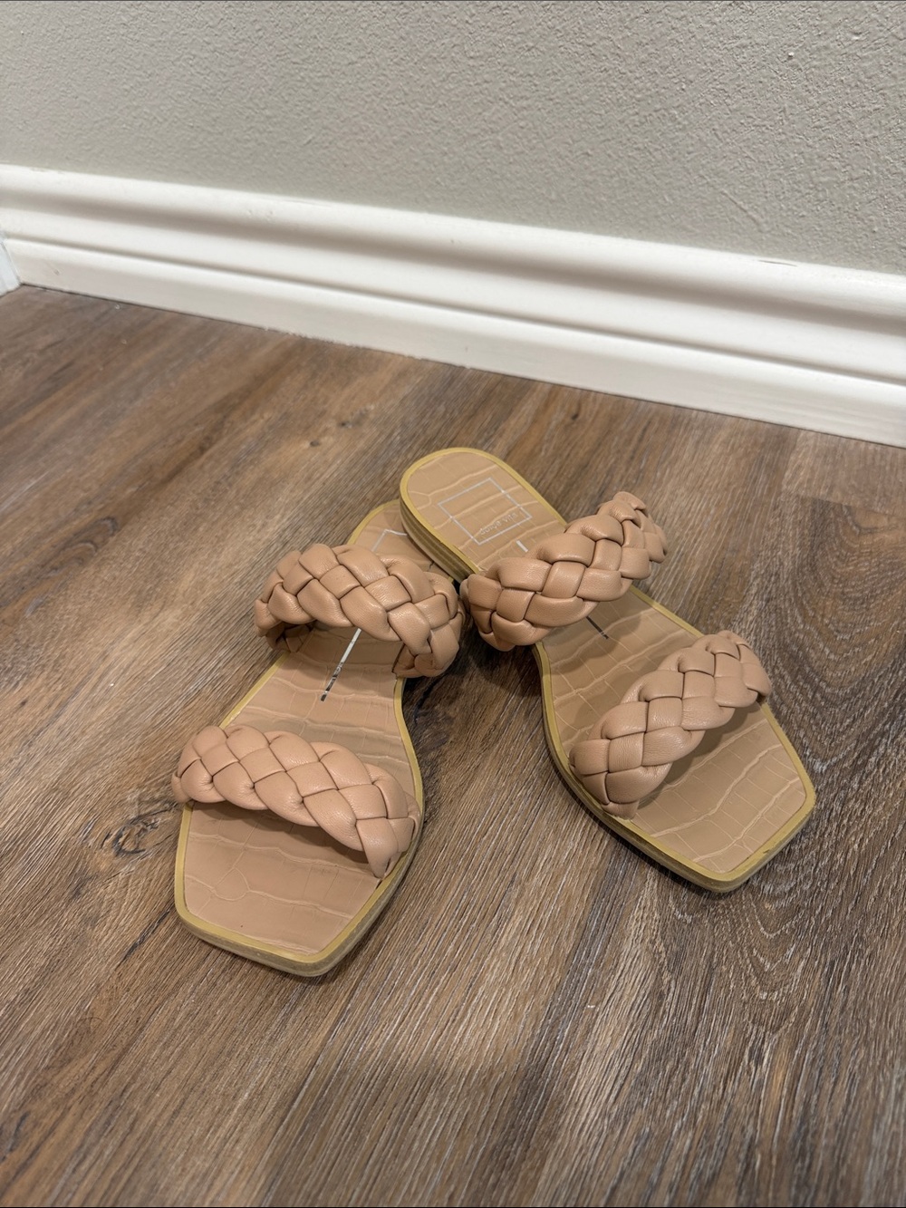 Dolce Vita Braided Double Strap Slide Sandals